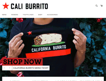 Tablet Screenshot of cali-burrito.com